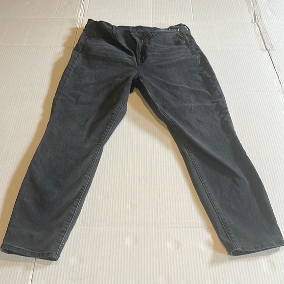 Gap true skinny sky high grey Black stretchy Jeans Washed Look multiple pockets - Picture 1 of 10
